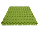 Vlnený koberec zelený 70x200