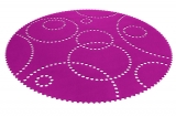 Kruhový koberec Stamp 120cm rosa