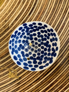 Keramická miska S modré tečky